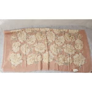 Vtg ECHO Pink Floral 100% Silk Scarf MARSHALL FIELDS tag NWT